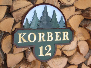 Korber House Sign: Carved and ready for paint