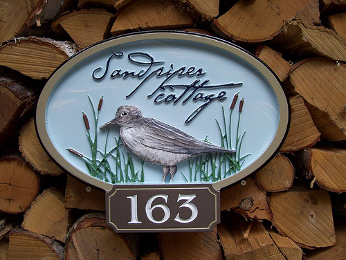 Sandpiper Cottage Sign